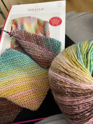 Customer photo review of 2021 Special Edition Blanket Knitting/Crochet Box!
