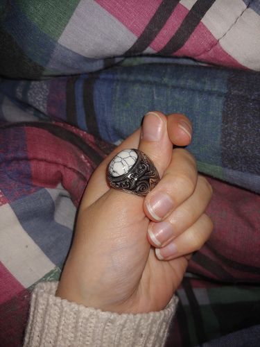 Customer photo review of White stone ring