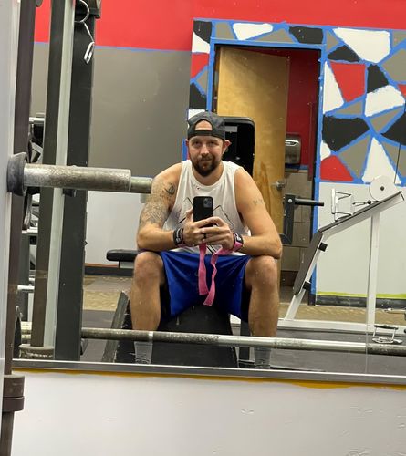 Customer photo review of 167 - ALL WORK Tank Top White Tee