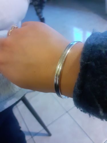 Customer photo review of Bracelet Gauvin - Jonc Argent Massif 925