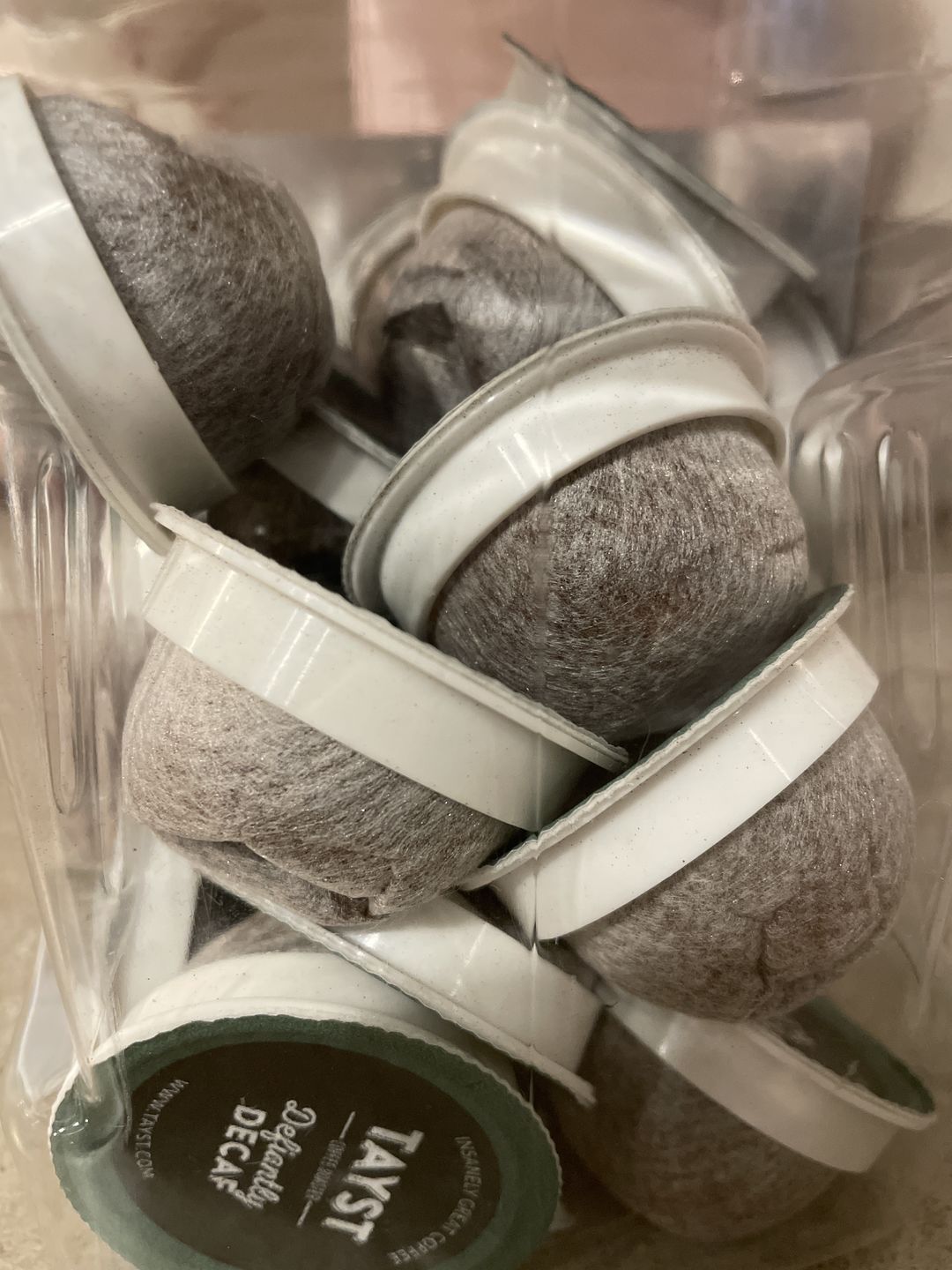 Customer photo review of Defiantly Decaf Coffee Pods