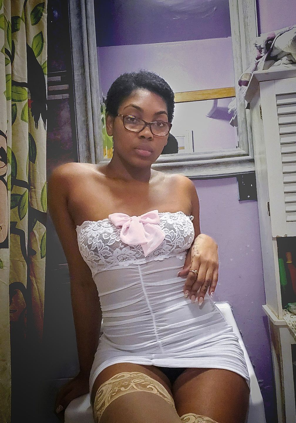 Customer photo review of Lil Ho Peep Ruched Tube Dress with Bow