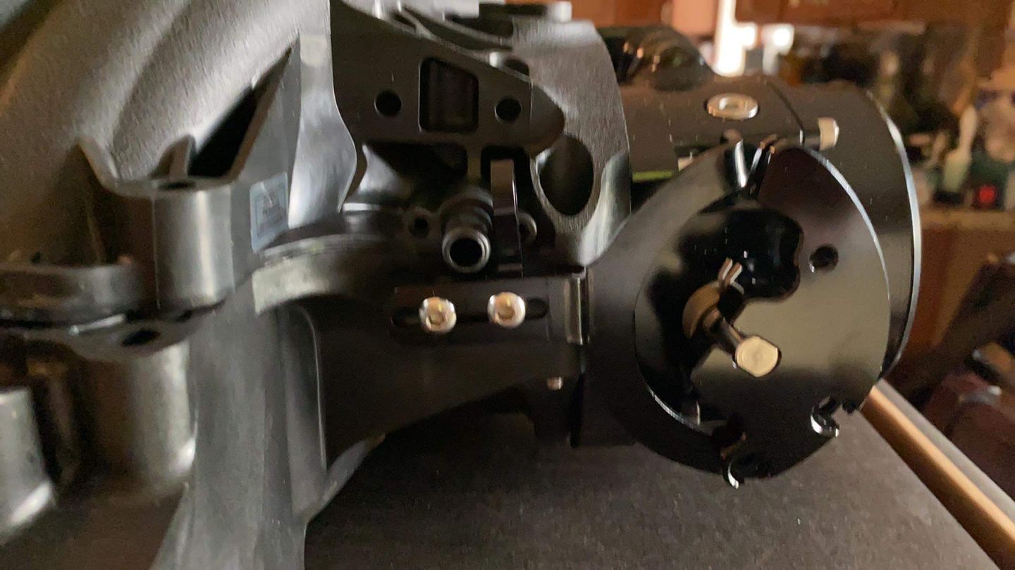 Customer photo review of Motion Throttle Cable Bracket for ICON 92/102mm for Motion Raceworks / Lokar Cable 18-11009-1