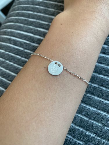 Customer photo review of Silber Lineart Love Armkette