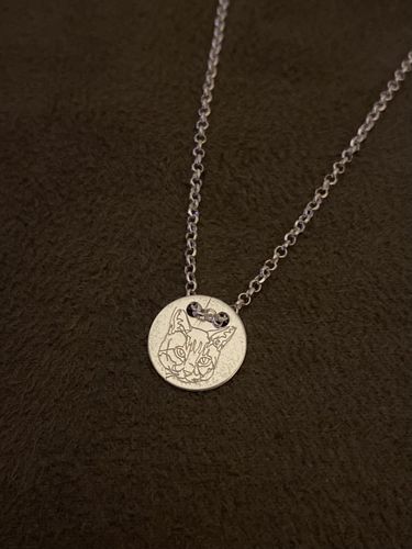 Customer photo review of Silber Lineart Love Halskette