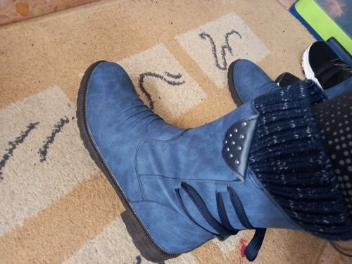 Customer photo review of Women's Fashion Casual Boots
