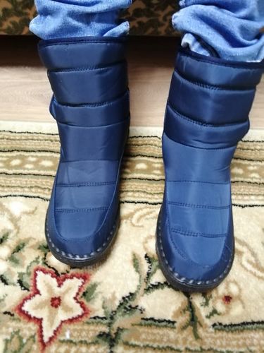 Customer photo review of Women's Waterproof Low Heel Ankle Boots