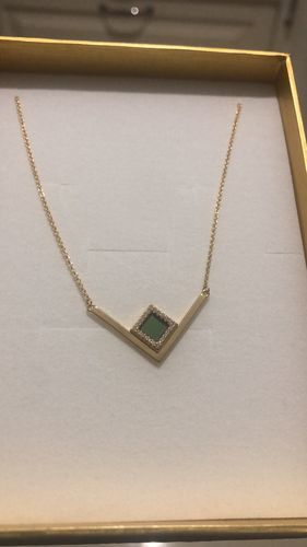Customer photo review of V Shiny Necklace