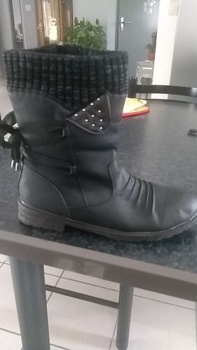 Customer photo review of Women's Fashion Casual Boots