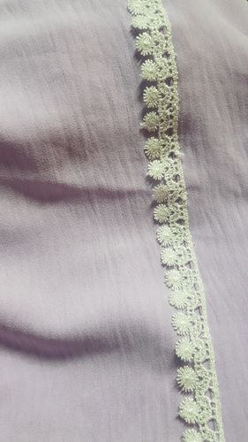 Customer photo review of Lavender White Abaya