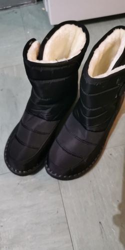 Customer photo review of Women's Waterproof Low Heel Ankle Boots