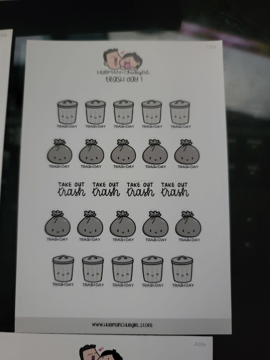 Customer photo review of Doctor's Appointment Planner Stickers