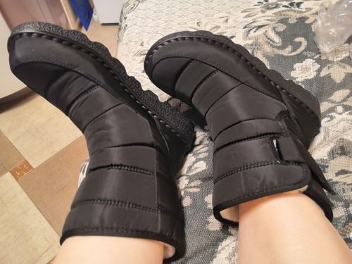 Customer photo review of Women's Waterproof Low Heel Ankle Boots