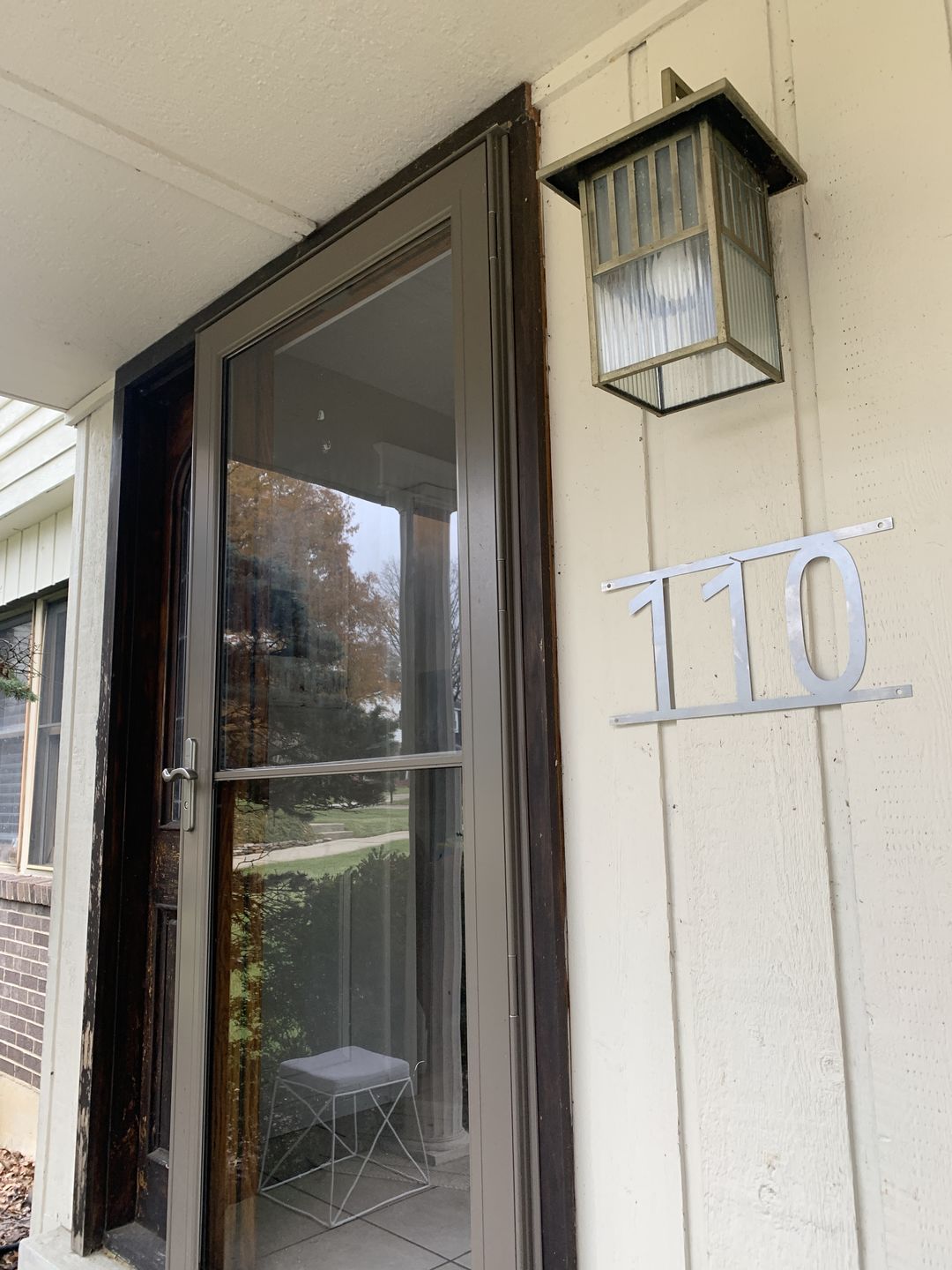 Customer photo review of Simple Address Plaque - 3 Sizes