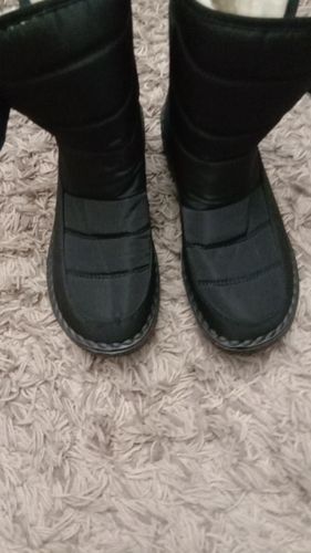 Customer photo review of Women's Waterproof Low Heel Ankle Boots