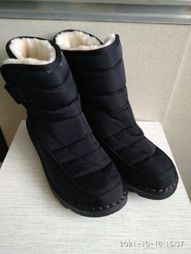 Customer photo review of Women's Waterproof Low Heel Ankle Boots