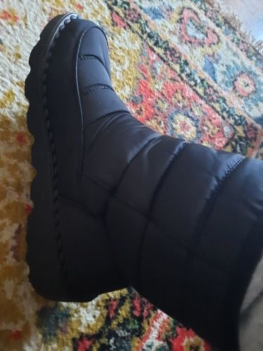 Customer photo review of Women's Waterproof Low Heel Ankle Boots