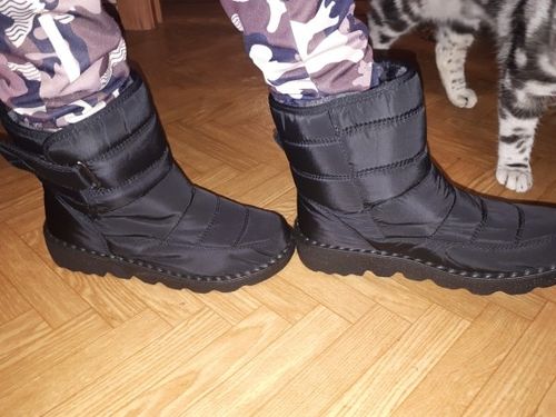 Customer photo review of Women's Waterproof Low Heel Ankle Boots