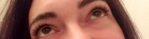 Customer photo review of Self Adhesive Reusable Eyelashes