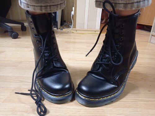 Customer photo review of Women Genuine Leather Shoes Winter Boots Woman Casual Autumn Botas Mujer Female Ankle Boots