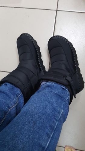 Customer photo review of Women's Waterproof Low Heel Ankle Boots