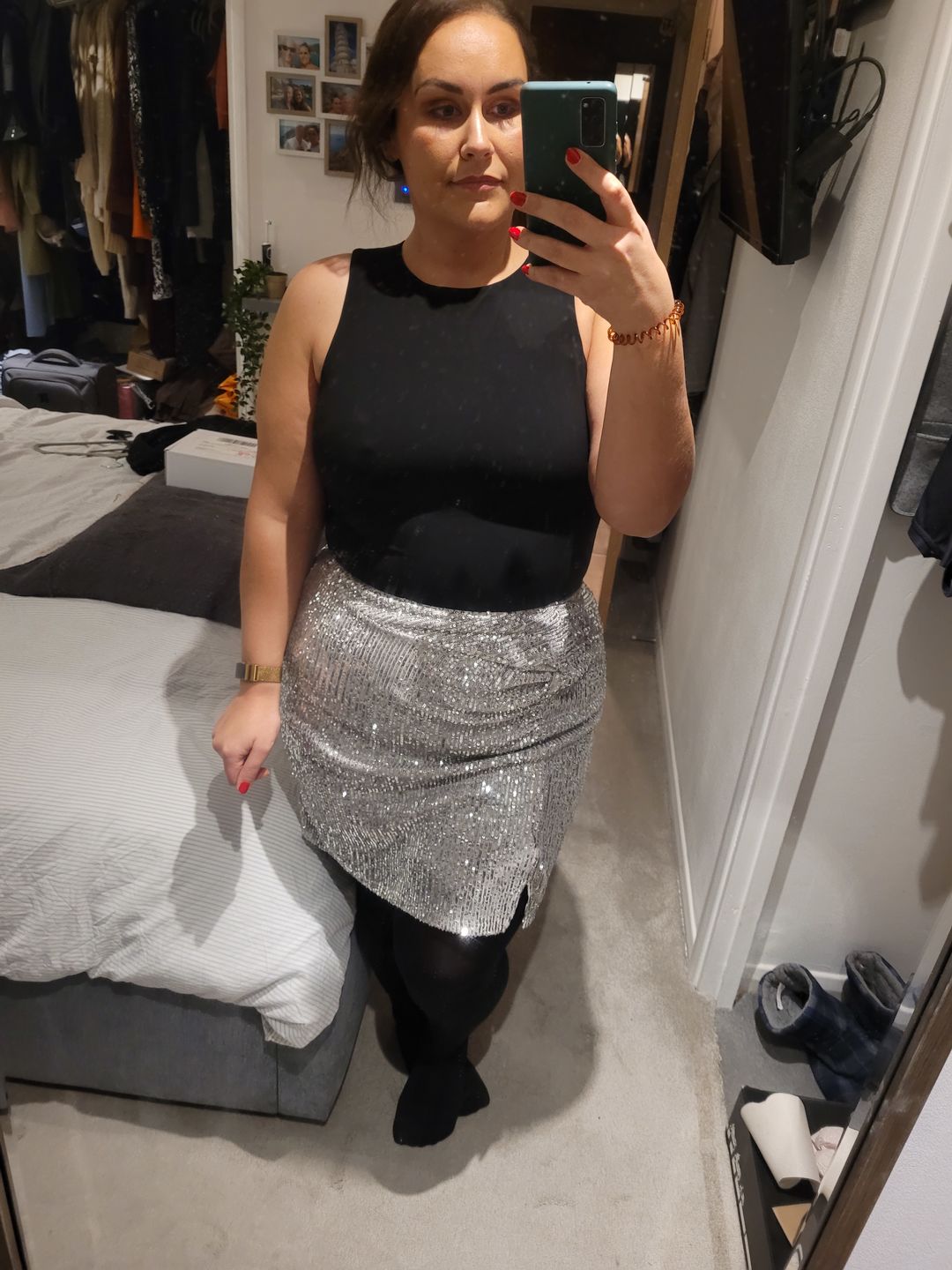 Customer photo review of ELR Bodysuit Extender - Black (Silver machine finish)