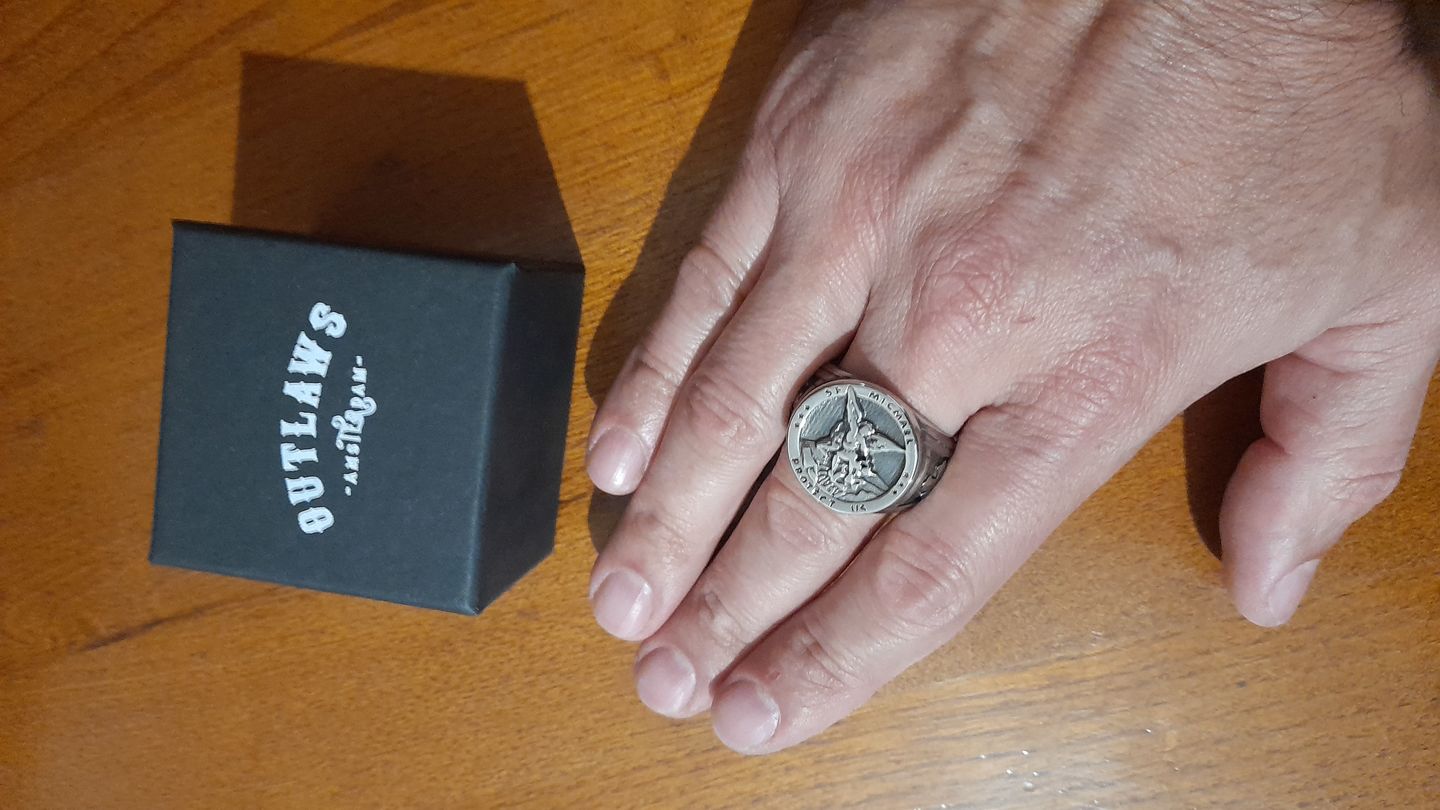 Customer photo review of ST. MICHAELS. - SILVER