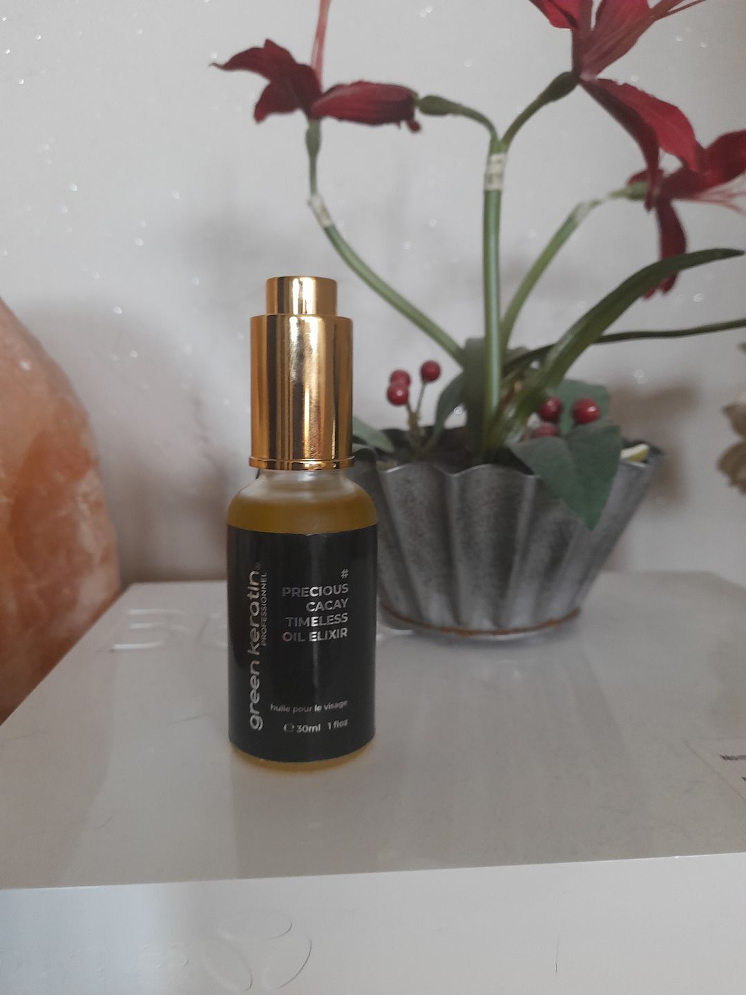 Customer photo review of Precious Cacay Timeless – Elixir Nourrissant pour le Visage