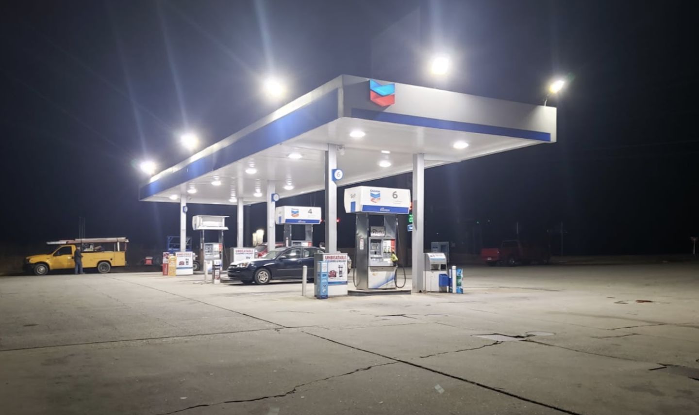 Customer photo review of LED Canopy Light - 150W - Gas Station Canopy - 5700K - (UL + DLC Listed)