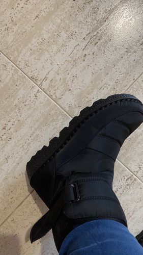Customer photo review of Women's Waterproof Low Heel Ankle Boots