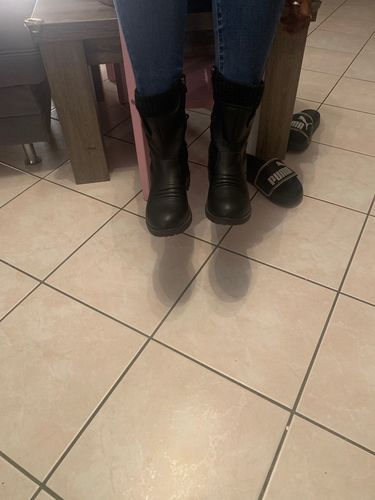 Customer photo review of Women's Fashion Casual Boots