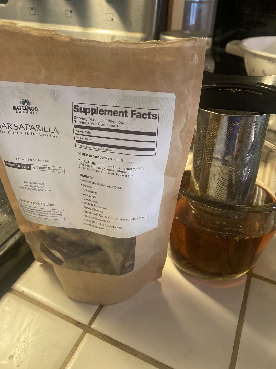 Customer photo review of Raw Sarsaparilla