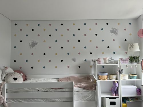 Customer photo review of Polka Dots Decal Set