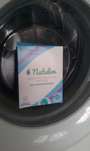 Customer photo review of Eco-Tiras de Detergente 40 lavados Natulim