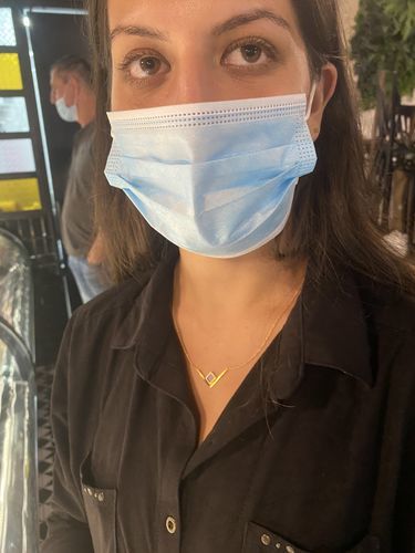 Customer photo review of V Shiny Necklace