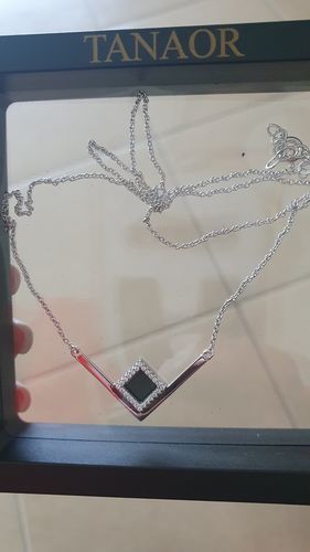 Customer photo review of V Shiny Necklace