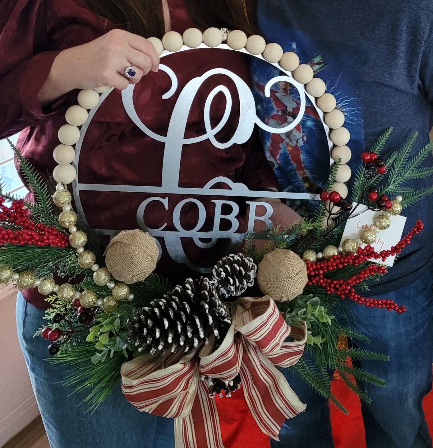 Customer photo review of 15" Circle Monogram with Name