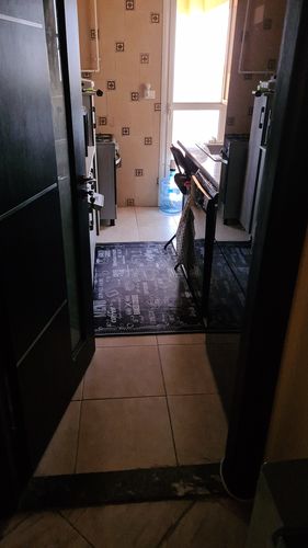 Customer photo review of سجادة مطبخ كوفى ابيض واسود متعددة المقاسات - t0283