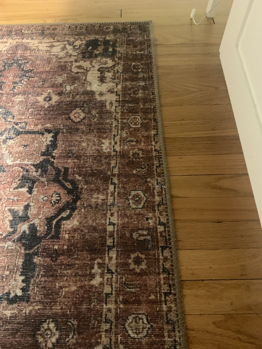 Customer photo review of Distressed Vintage Cezanne Terracotta Runner