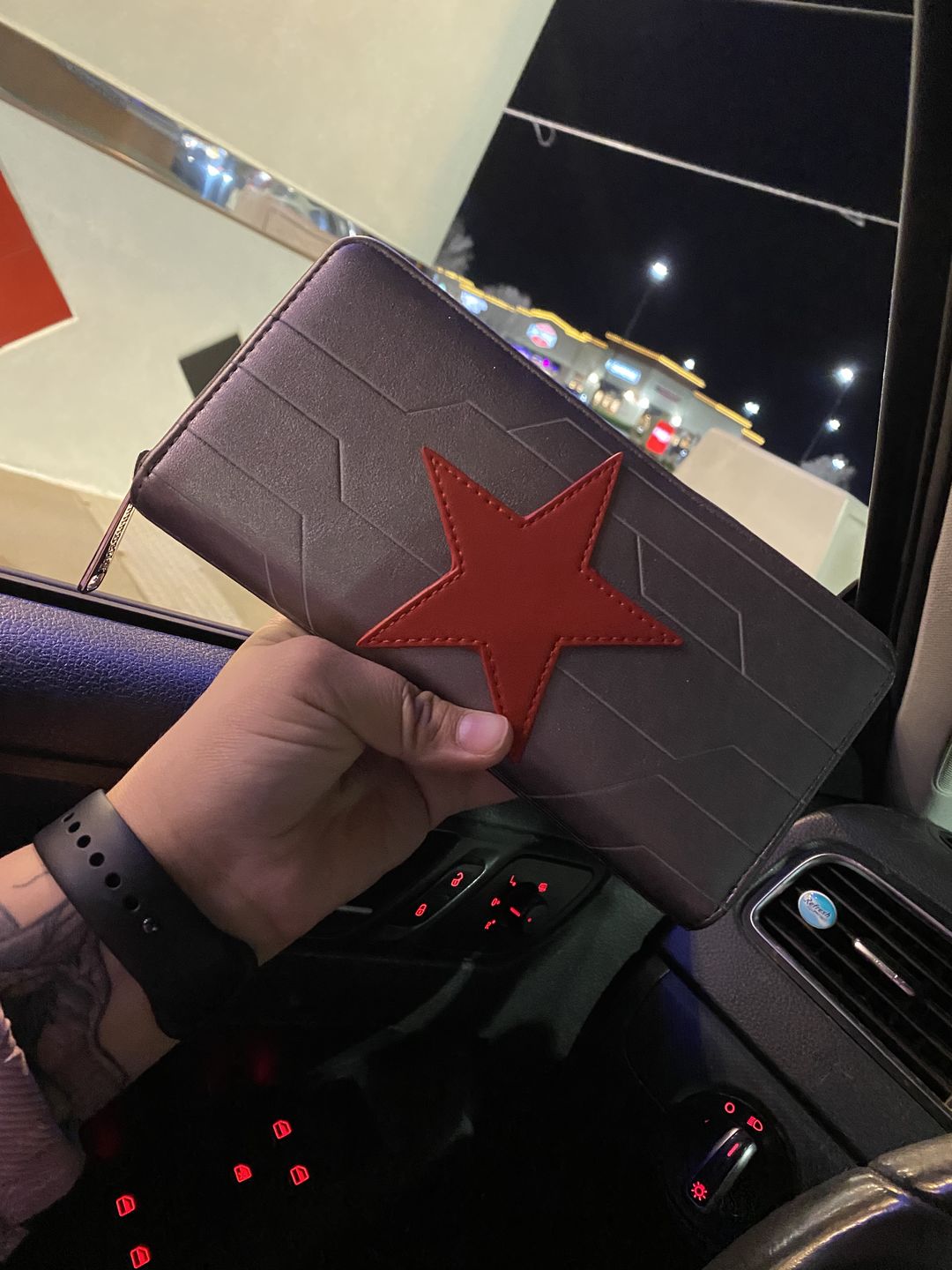 Customer photo review of Marvel Winter Soldier Cosplay Zip-Around Wallet