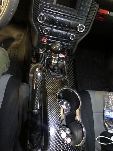 Customer photo review of DynaCarbon™ 4 PCS Carbon Fiber Front/Rear Door Panel For Ford Mustang 2015-2021