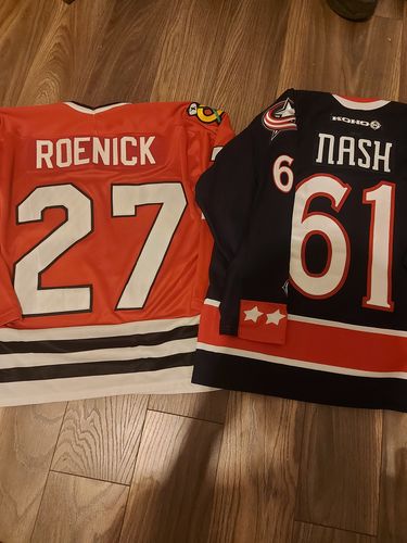 Customer photo review of Rick Nash #61 Columbus Blue Jackets Koho NHL Jersey Size Large