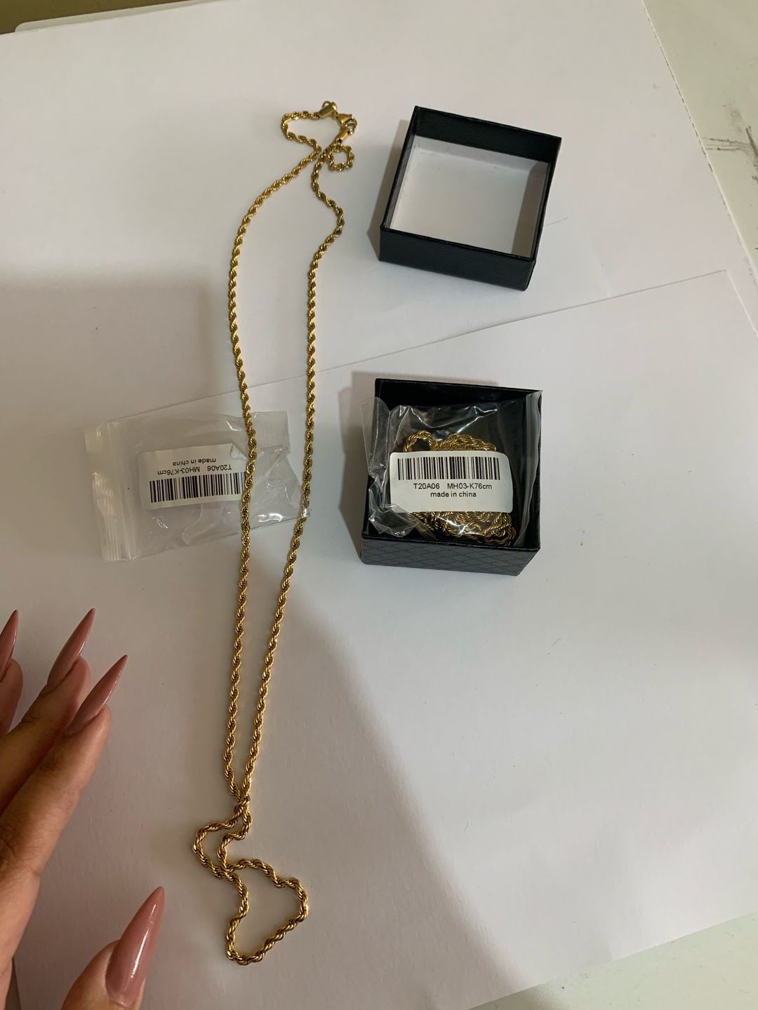 Customer photo review of 2-7mm Rope Chain