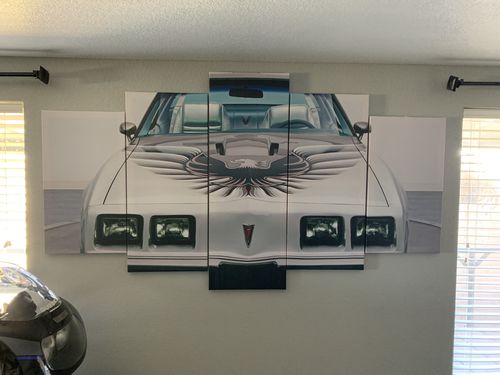 Customer photo review of Trans Am Firebird Canvas Framed Wall Art Prints 5 Piece Poster