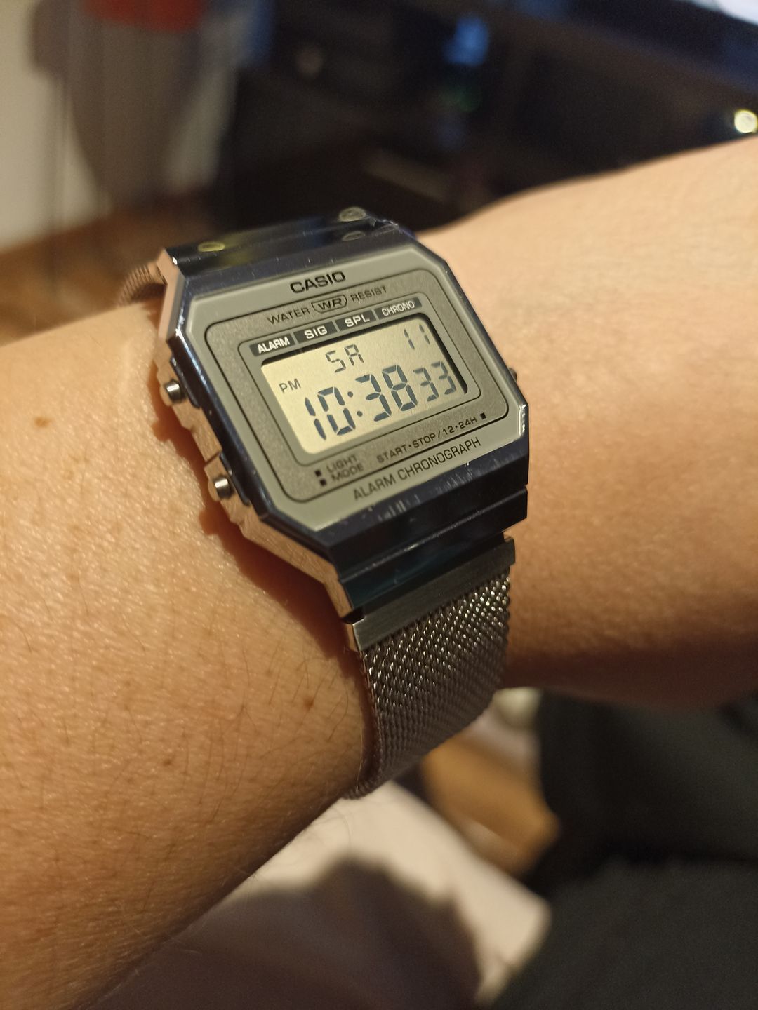 Customer photo review of Reloj Casio Vintage A700WM-7ADF Plateado Milanese Slim