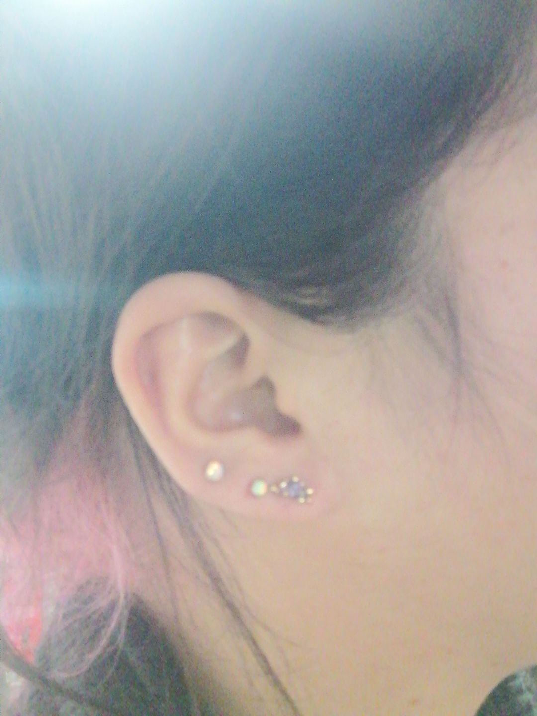 Customer photo review of Aretes de Dinosaurio