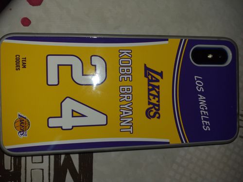 Customer photo review of Coque basket NBA LOS ANGELES LAKERS personnalisable - TEAMCOQUES
