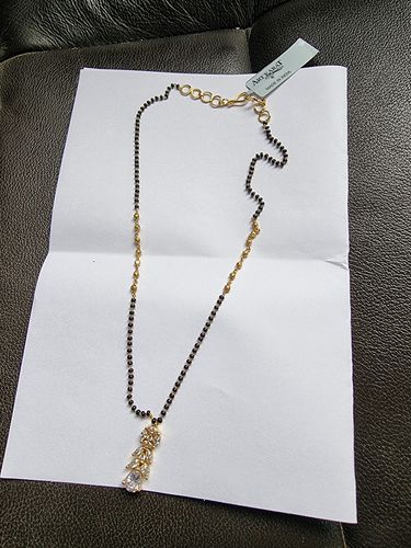 Customer photo review of Gold Plated Mangalya Zircon  Mangalsutra