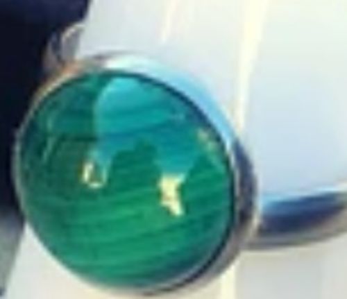 Customer photo review of BAGUE REGLABLE MALACHITE MM