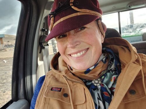 Customer photo review of Headdress - Blue